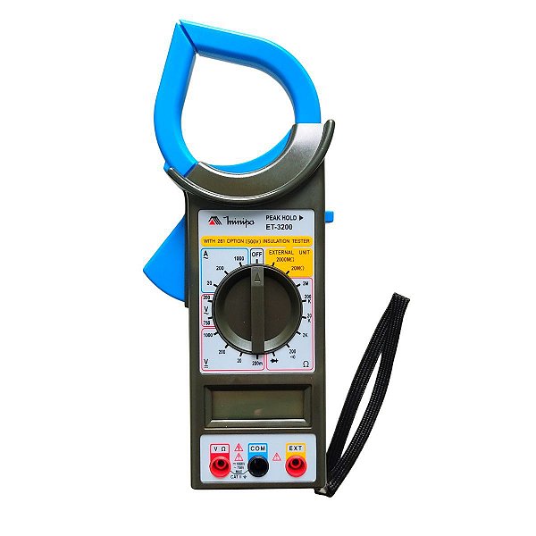 Alicate Amperimetro Digital 1000A Corrente Função Peak Hold