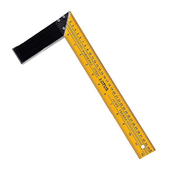 Esquadro Carpinteiro Marceneiro Pedreiro Cabo Alumínio LOTUS