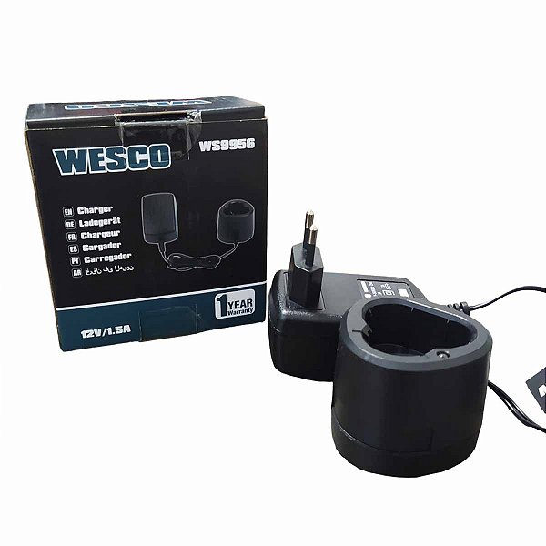 Carregador de Bateria Litio Bivolt 12V 2AH WS9956 WESCO