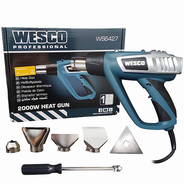 Soprador Térmico Profissional C/4 Bicos 2000W WS6427 WESCO