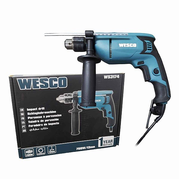 Parafusadeira de Impacto 13mm 1/2 750W WS3174 WESCO
