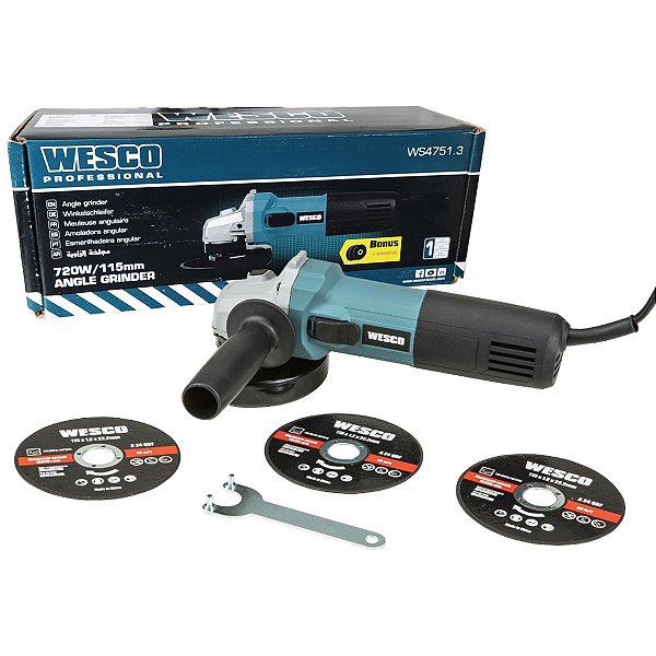 Esmerilhadeira Lixadeira Angular 720W WS4751.3 WESCO