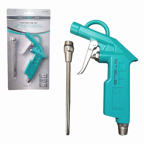 Bico de Limpeza Ar Comprimido Bico Longo 1/4 Polegada STELS