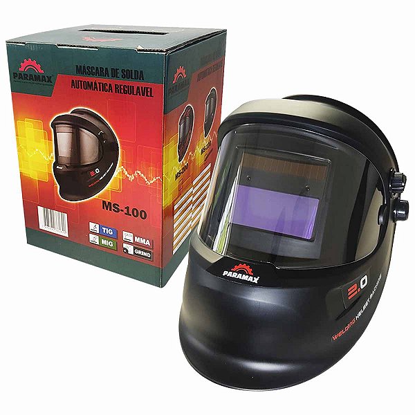 Máscara de Solda Escurecimento Automática PARAMAX MS100