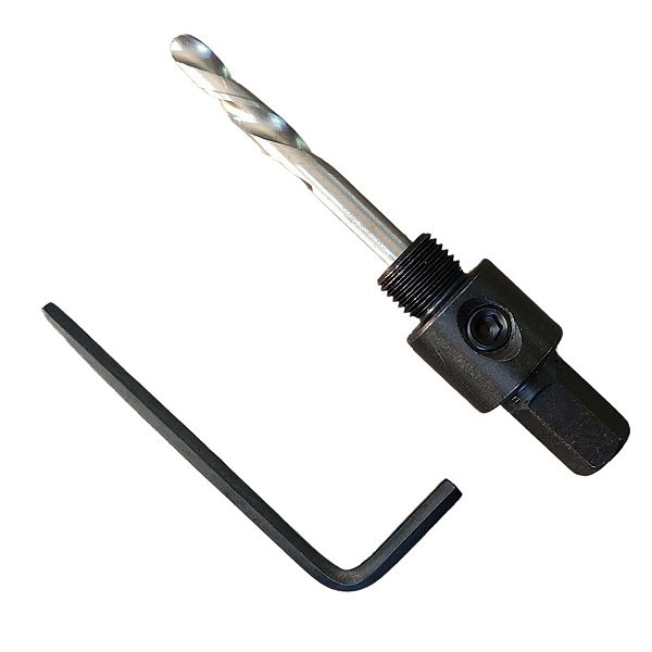 Suporte Serra Copo com Broca Guia Chave Allen 4mm LUFKIN