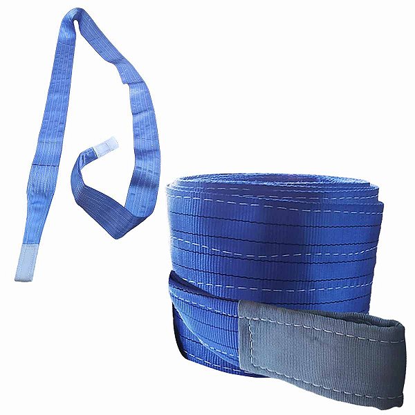 Cinta Fita Sling Carga Amarração Azul ROBUSTEC