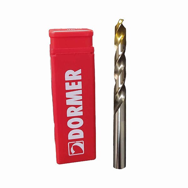 Broca HSS Aço Rápido Ponta de Titânio Milímetro DORMER