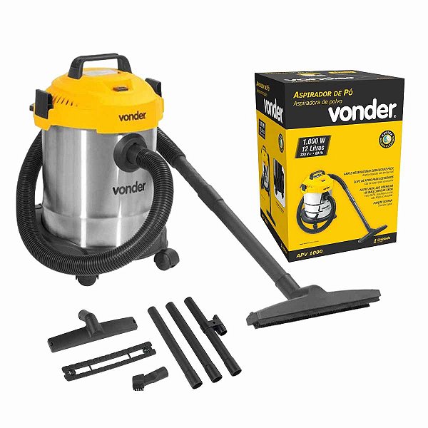 Aspirador de Pó e Agua APV 1000 12 Litros VONDER