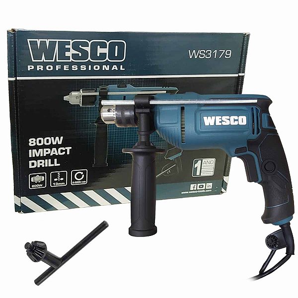 Furadeira de Impacto 1/2 800W WS3179 WESCO