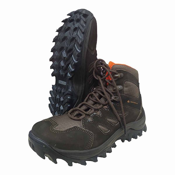 Bota de Amarrar Roraima Couro Marrom DELTAPLUS