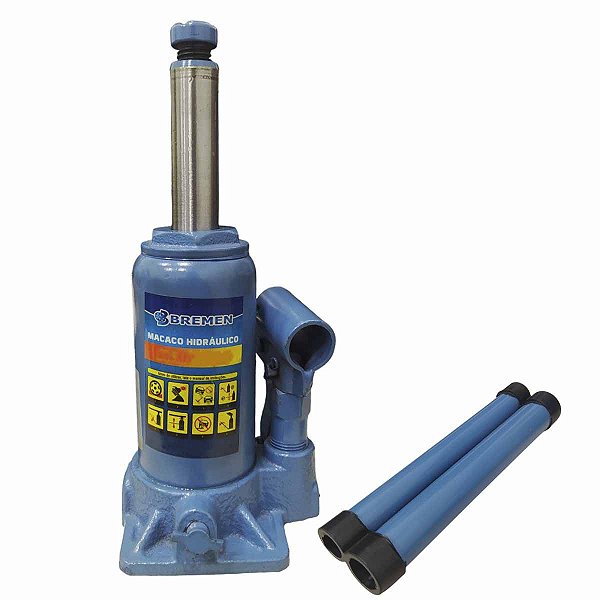 Macaco Hidráulico tipo Garrafa 04 Toneladas BREMEN