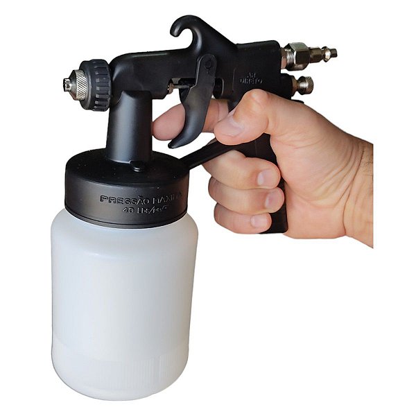 Pistola de Pintura Ar Direto 2 Bico com Caneca 700 ml WORKER