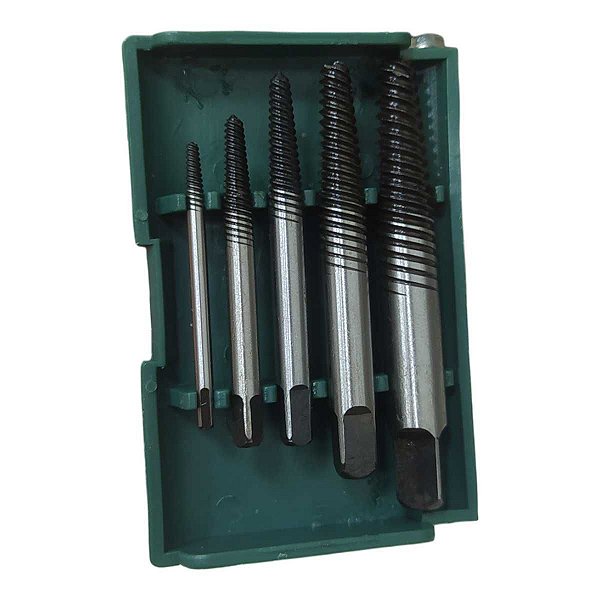 Jogo Extrator Rosca Fina Saca Parafusos 05Pç ST09704ASJ SATA