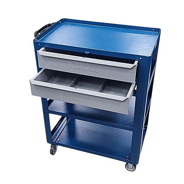 Carro Carrinho de Ferramentas Semi Aberto 2 Gavetas FERCAR