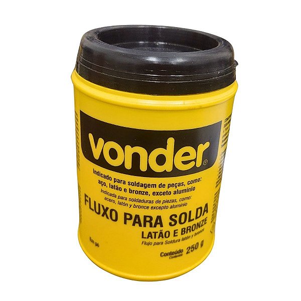 Fluxo Para Solda Pó 250g Soldagem Latão Bronze  Aço VONDER