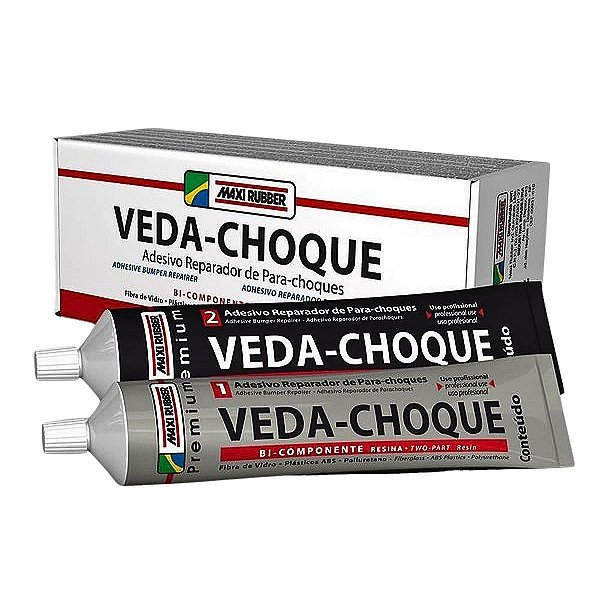 Veda Choque Adesivo Cola Reparador de Parachoque Maxi Rubber