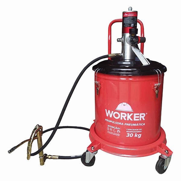 Propulsora Pneumatica Bomba Graxa Reservatorio 30KG WORKER