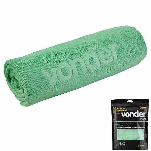 Toalha Automotiva Secagem de Microfibra 40x60cm VONDER Plus