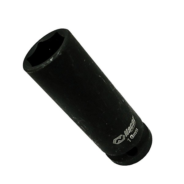Soquete de Impacto Longo  Encaixe 1/2" Sextavado Cr-Mo NACAR