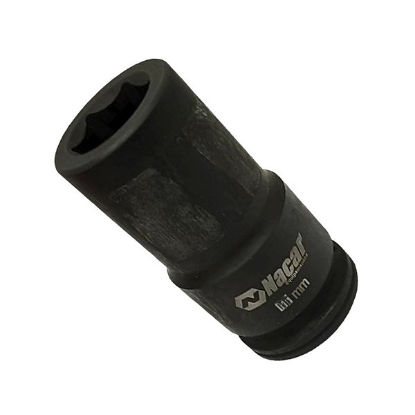 Soquete de Impacto Longo Encaixe 3/4 Sextavado Cr-Mo NACAR