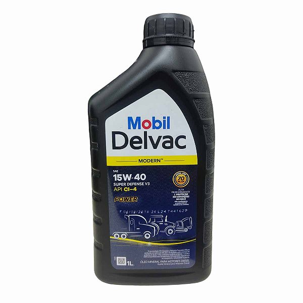 Óleo para Motor 15W 40 API CI-4 Power 1L MOBIL DELVAC