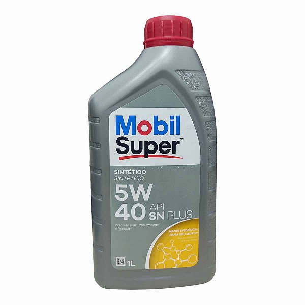 Óleo para motor 5W 40 API SN Plus Sintetico 1L MOBIL