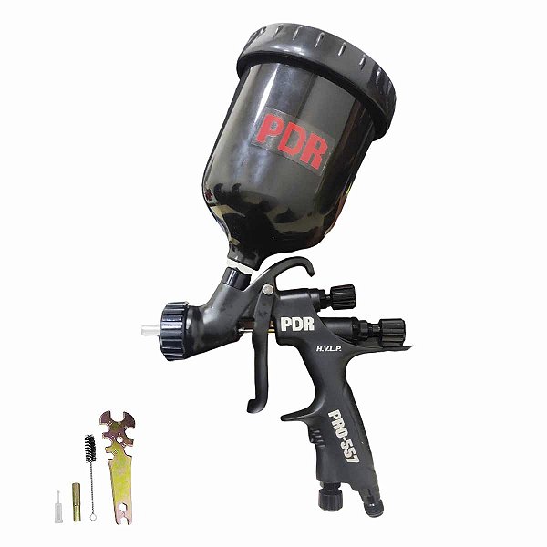 Pistola Pintura Pneumatica 600ml Bico 1,3mm HVLP PRO-557 PDR