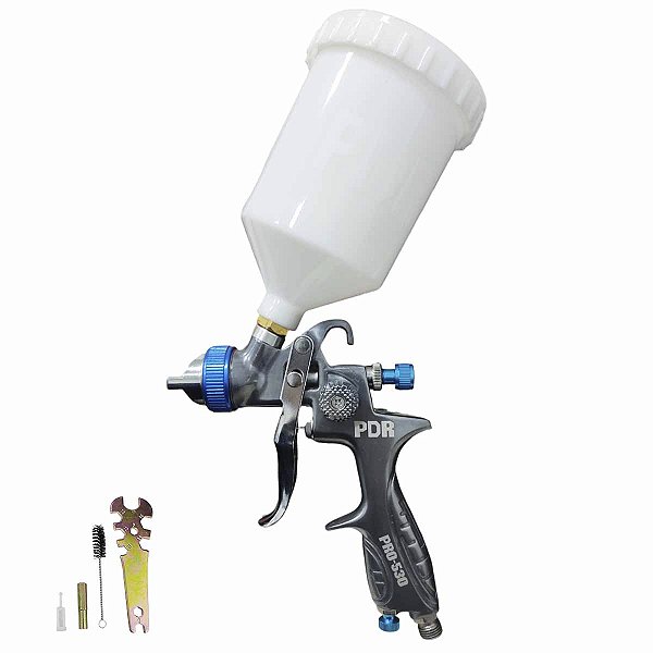 Pistola Pintura Pneumatica 600ml Bico 1,3mm HVLP PRO-530 PDR