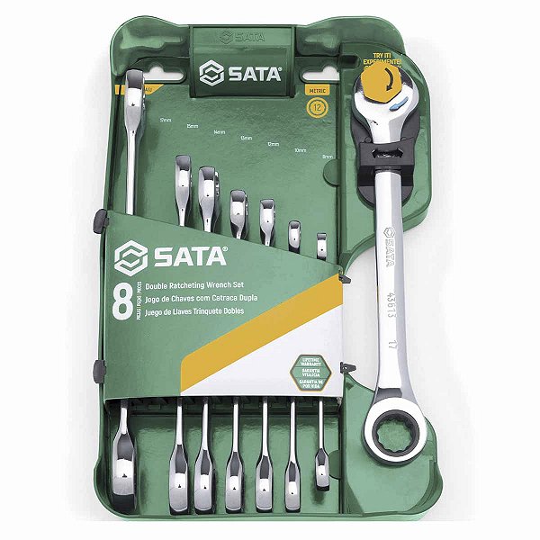 Jogo de Chave Combinada Speedy 8 a 19mm 08Pç SATA ST08007ASJ