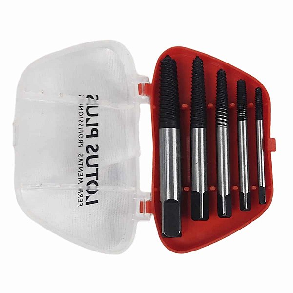 Jogo Extrator Saca Parafusos Quebrado com 05 Peças LOTUS