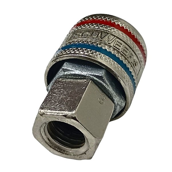 Engate Rápido Rosca Femea 1/4 BSP Ar Comprimido SCHWEERS