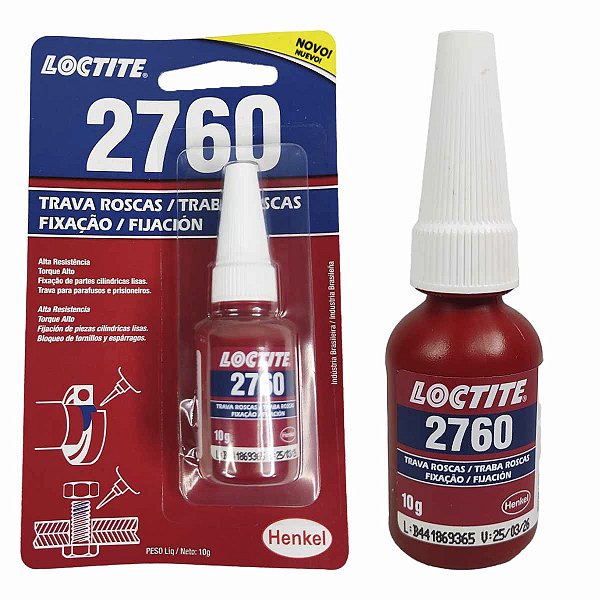 Trava Rosca Loctite Fixador Alta Resistência 2760 10g