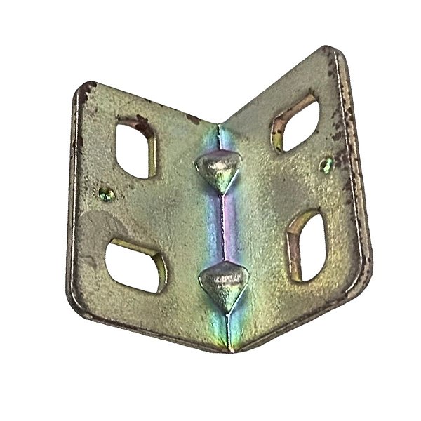 Placa de Junção Dobrada  Ajustavel 4 Furos 30 X 20 X 2mm Aço