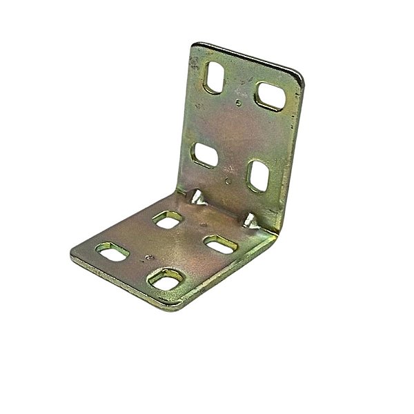 Placa Cantoneira de Junção Reforço Dobrada 30 x 40mm em Aço