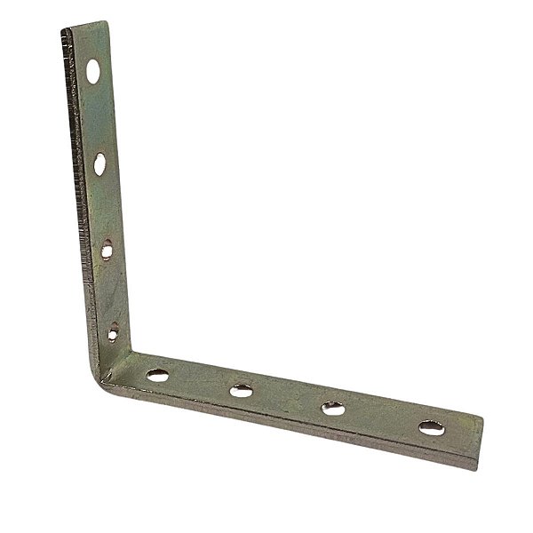 Chapa Grossa Perfurada Mão Francesa Reforçada 20X100X4mm Aço