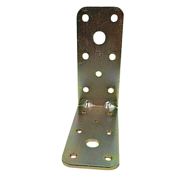 Placa Cantoneira de Junção Reforço Dobrada 40X90X2,5mm Aço