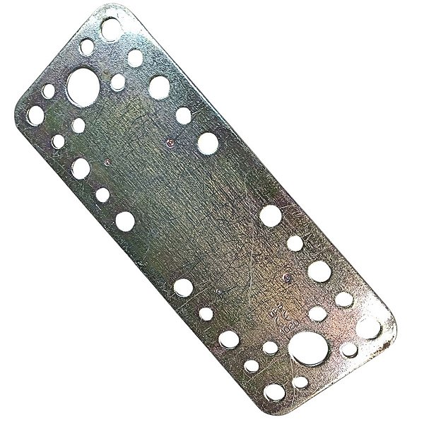 Placa de Junção União Reta Pesada 65X170X2,5mm Aço Minubras