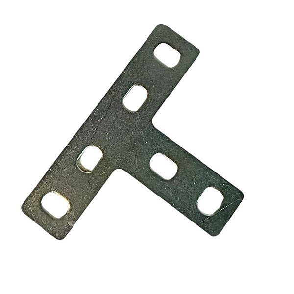 Placa de Junção União T  Aço Galv. 16X34X70 X 2mm MINUBRAS