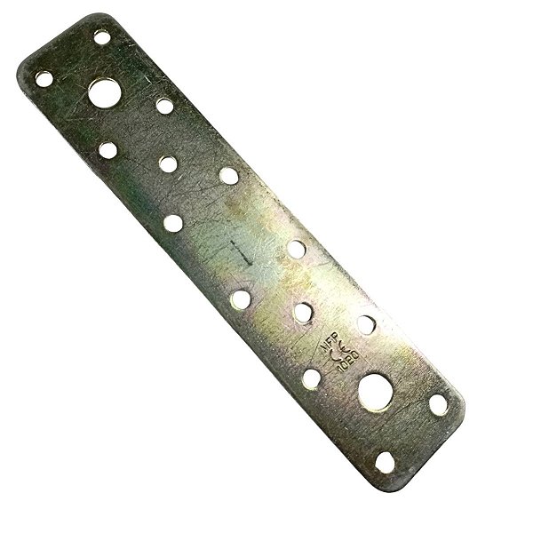 Placa Junção Suporte Reta 40X180 x 2,5mm Aço Galv. Minubras