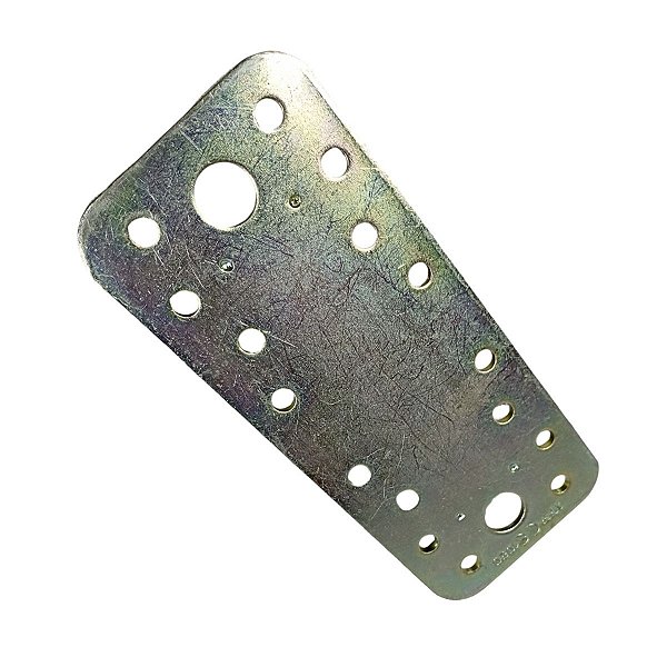 Chapa Placa Junção Reforço 55X130x2,5mm Aço Galv.Minubras
