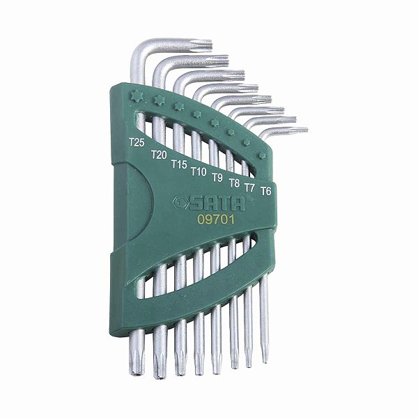 Jogo de Chave Torx Extra Longa T06 a T25 08Pç ST09701