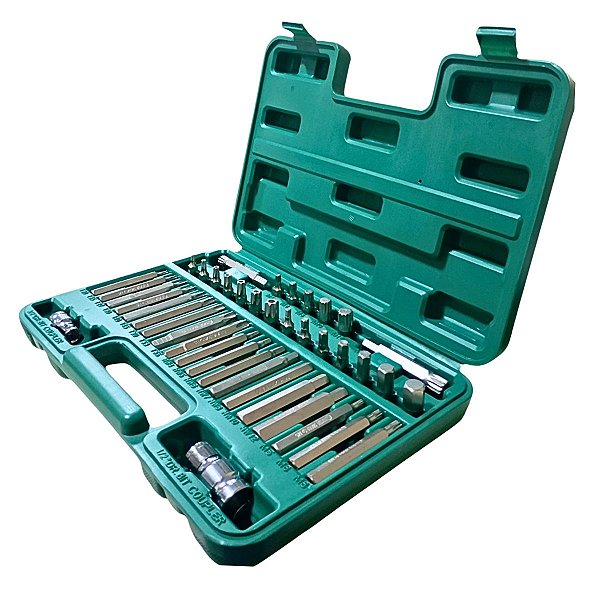 Jogo de Bits e Pontas 8mm com Maleta 42 Peças SATA ST09327