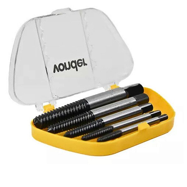 Saca Extrator de Parafusos Jg com 05 Pçs  Aço Carbono VONDER