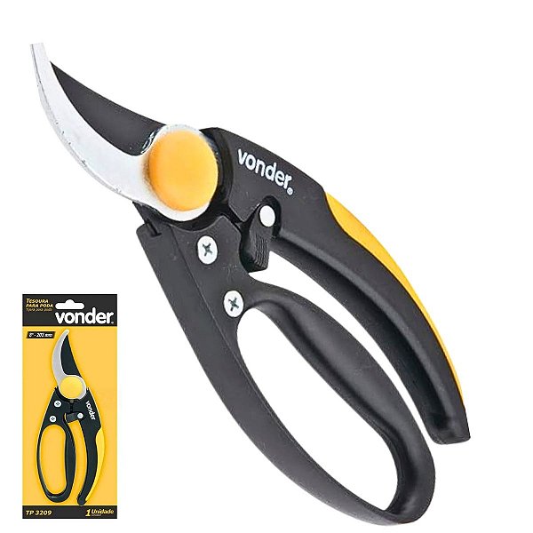 Tesoura Para Poda Aço TP 3209 8" 20,3cm Profissional VONDER