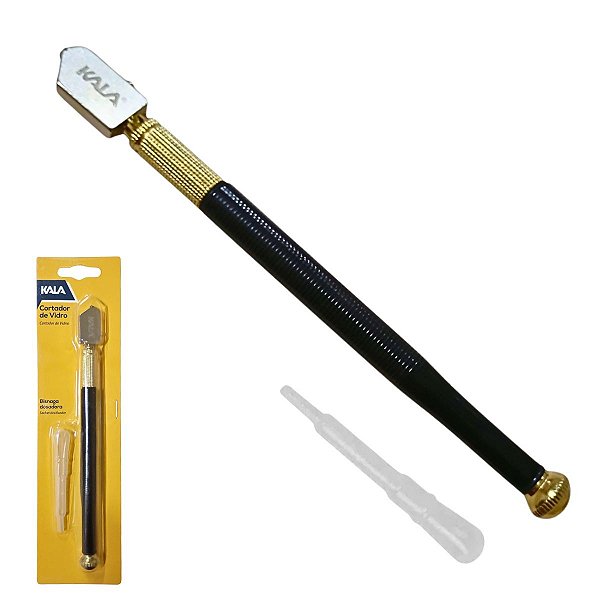 Cortador de Vidro Espelho Oleo com Bisnaga Dosadora KALA