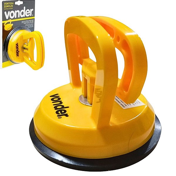 Ventosa de Borracha Alta Sucção 118mm Vidro Pisos VONDER