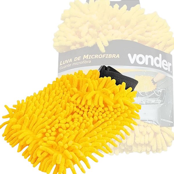 Luva Esponja de Microfibra Para Lavagem Automotiva VONDER