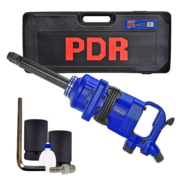 Chave de Impacto Longa 1 Pol 245 kgfm PRO 122 com Maleta PDR