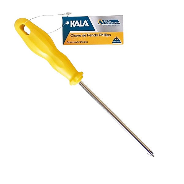 Chave de Fenda Phillips Aço Carbono com Ponta Magnetizada KALA