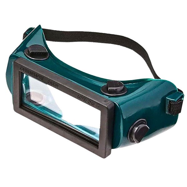 Oculos Maçariqueiro Quadrado Visor Fixo CG 500 CARBOGRAFITE